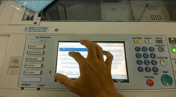 Các bước cài đặt scan to folder trên máy photo Ricoh